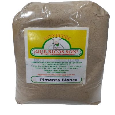 PIMIENTA BLANCA MOLIDA 500G (Q RICO S0N)